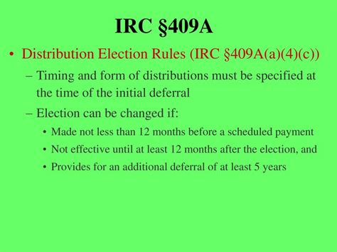 are 409a distributions reported on w2 box 16|10.10 Summary of IRC Section 409A – Nonqualified deferred.